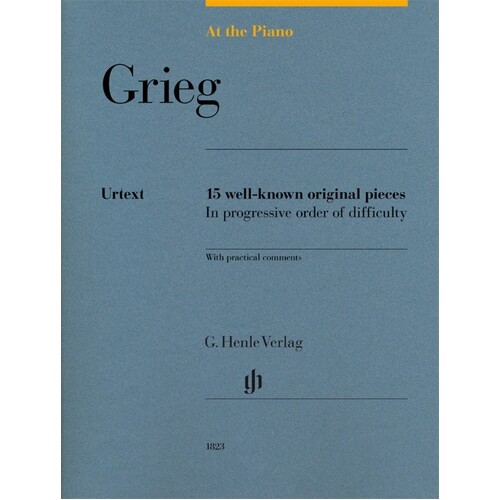 At The Piano Grieg 15 Well-Known Original Pieces (Softcover Book)