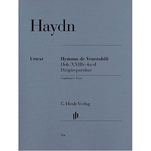Haydn - Hymnus de Venerabili I-IV Conductors Score for Orchestra with SATB