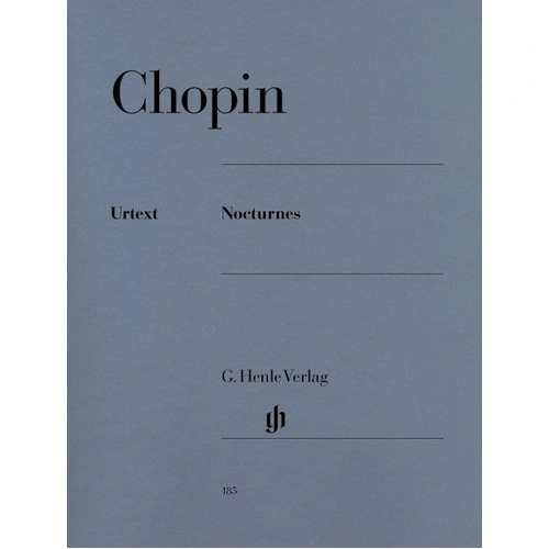 Chopin Nocturnes Urtext Edition for Piano Solo, G. Henle Verlag, Edited by Ewald Zimmermann, 132 Pages
