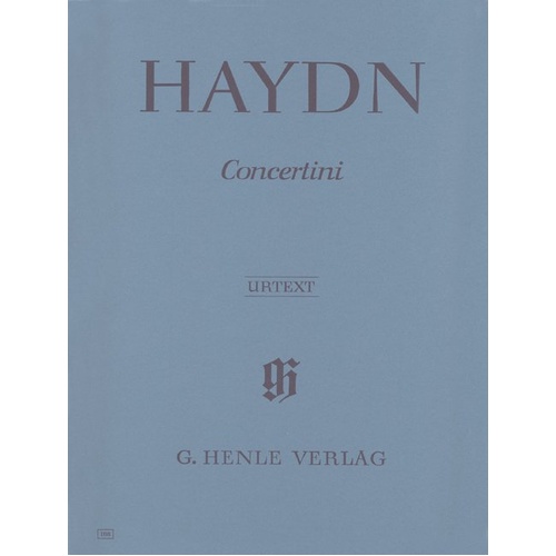 Concertini for Piano (Harpsichord) by Joseph Haydn, G. Henle Verlag, Piano Quartet, 83 pages, suitable for young pianists.