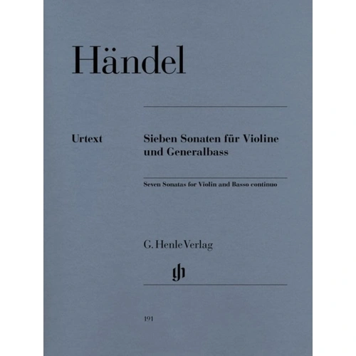 Handel - 7 Sonatas for Violin and Basso Continuo Urtext Edition