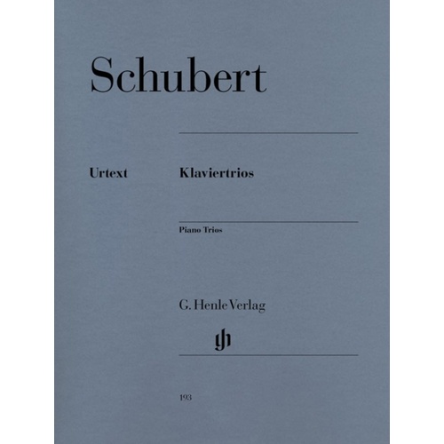 Schubert - Piano Trios Op 99 Op 100 Violin/Cello/Piano (Set Of Parts) Book