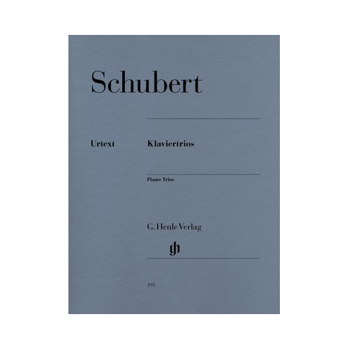 Schubert - Piano Trios Op. 99 & Op. 100 - Violin, Cello, Piano - Henle HN193 - Chamber Sheet Music