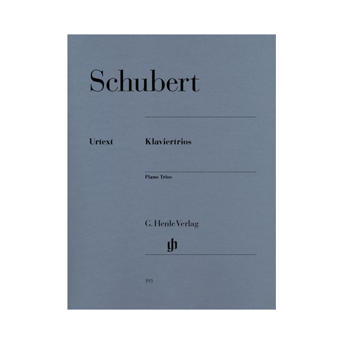 Schubert - Piano Trios Op. 99 & Op. 100 - Violin/Cello/Piano - Henle HN193