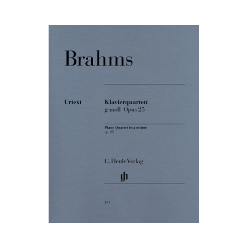 Piano Quartet in G Minor Op 25 - Chamber Sheet Music