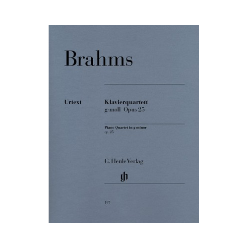 Piano Quartet in G Minor Op 25 Sheet Music