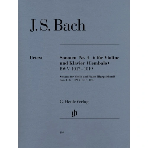 Bach Sonatas for Violin and Piano, Book 2, Urtext Edition, G. Henle Verlag, 128 Pages