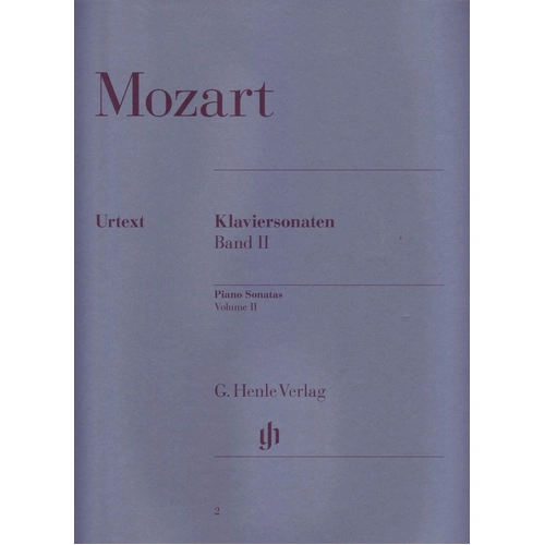 Mozart Piano Sonatas Vol 2 Urtext Edition by Ernst Herttrich, 174 Pages, Piano Solo, G. Henle Verlag