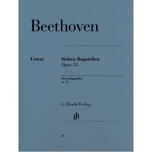 Beethoven - 7 Bagatelles Op 33 (Softcover Book)