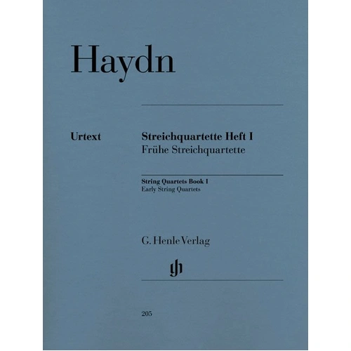 String Quartets Vol. 1 Early by Joseph Haydn for 2 Violins, Viola, Cello - G. Henle Verlag, 187 Pages