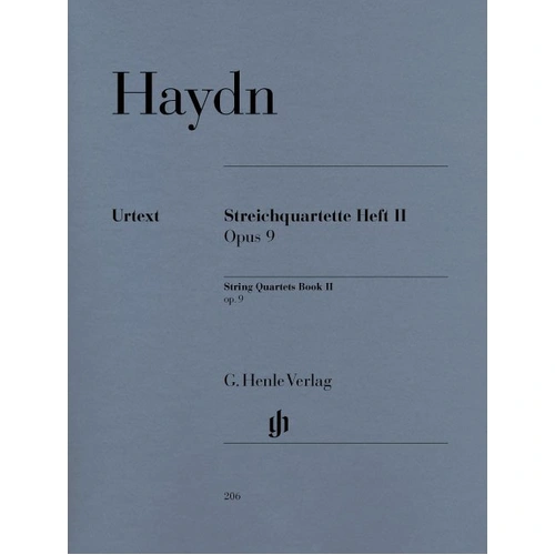 String Quartets Vol. 2 Op. 9 Nos 1-6 by Joseph Haydn, G. Henle Verlag, Format: String Quartet, 130 Pages