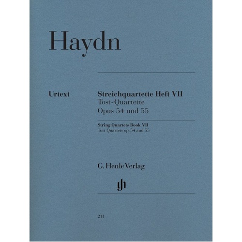 String Quartets Vol. 7 Op. 54 Op. 55 by Joseph Haydn, G. Henle Verlag, Viola, Cello, Violin, String Quartet, 1 Page