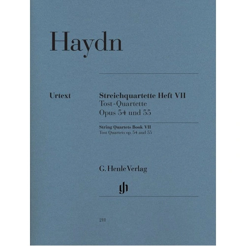 String Quartets Volume 7 Op. 54 Op. 55 by Joseph Haydn - G. Henle Verlag