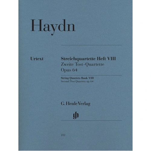 String Quartets Vol. 8 Op. 64 by Joseph Haydn - G. Henle Verlag, 144 Pages, String Quartet for Viola, Cello, Violin