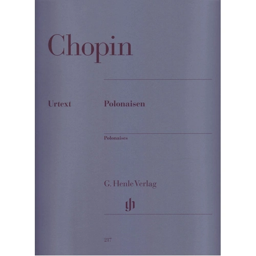 Chopin Polonaises Urtext Edition for Piano Solo - 154 Pages, Editor Ewald Zimmermann, Fingering by Hans-Martin Theopold