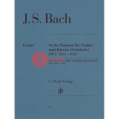 Six Sonatas for Violin and Piano BWV 1014-1019 by Johann Sebastian Bach - G. Henle Verlag