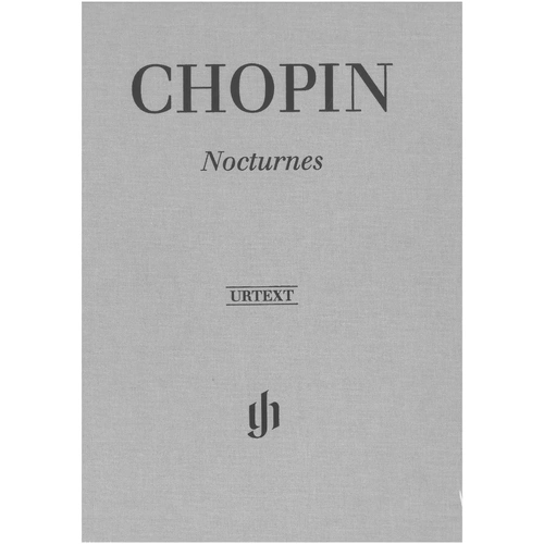 Chopin Nocturnes Urtext Bound Edition by G. Henle Verlag - Piano Solo, 132 Pages, Edited by Ewald Zimmermann, Fingered by Hans-Martin Theopold