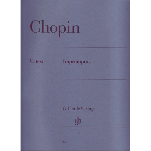 Chopin Impromptus Urtext Edition by Ewald Zimmermann for Piano Solo, 56 Pages