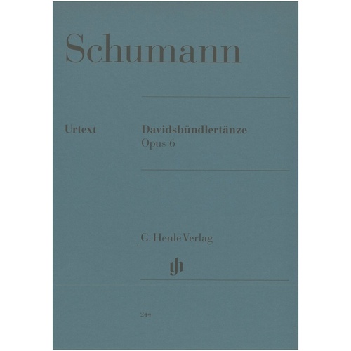 Schumann - Davidsbundlertanze Op. 6 Urtext for Piano Solo, 60 Pages, G. Henle Verlag
