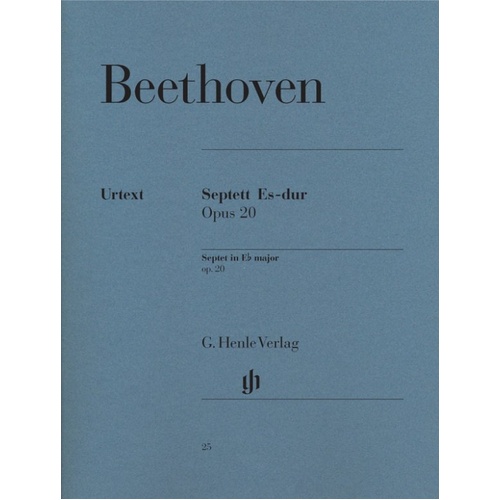 Septet Op. 20 E Flat for Wind and Strings by Beethoven - Urtext Edition
