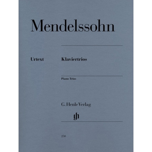 Piano Trios Op 49 D Min Op 66 C Min Violin Vc Piano (Set Of Parts) Book