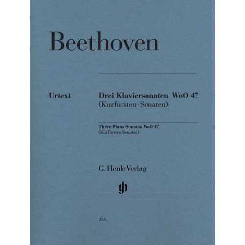 Sonatas 3 Woo 47 (Softcover Book)