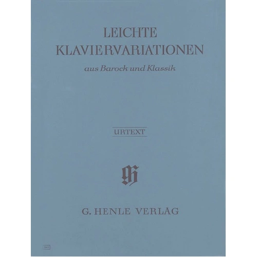 Easy Variations from Baroque and Classics for Piano Solo, 39 Pages, G. Henle Verlag