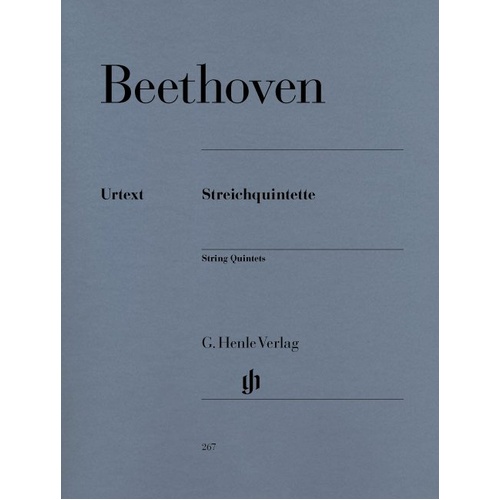 Beethoven String Quintets Complete Revised Edition by G. Henle Verlag