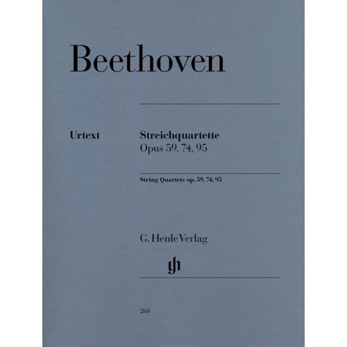String Quartet Op 59 74 95 2Violin Viola Vc (Set Of Parts) Book