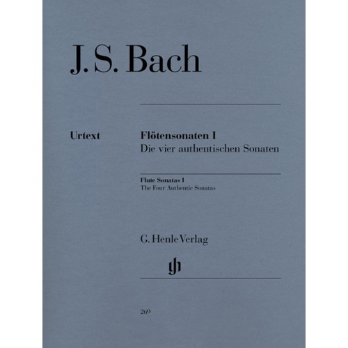 Bach - Sonatas Vol 1 Authentic Sonatas Flute/Piano Book