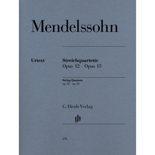 String Quartets Op 12 Op 13 (Set Of Parts) Book