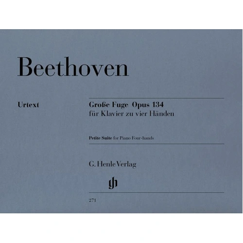 Grand Fugue Op. 134 for Piano Duet by Beethoven, G. Henle Verlag, 1 Page