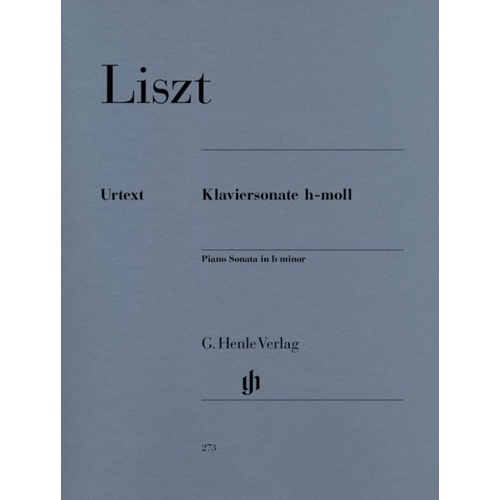 Liszt - Piano Sonata B Min (Softcover Book)