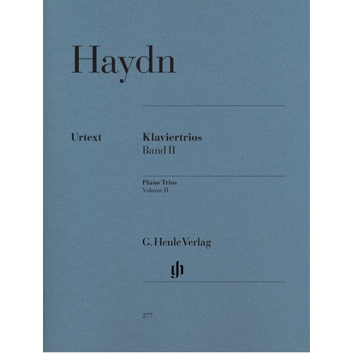 Piano Trios Volume 2 by Joseph Haydn for Piano, Violin, Cello - G. Henle Verlag, 294 Pages