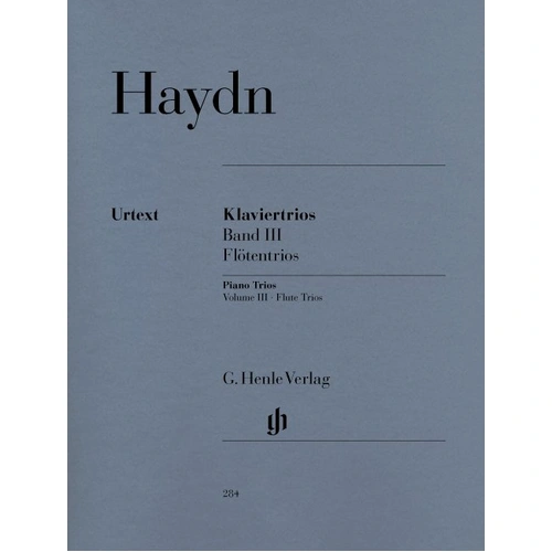 Piano Trios Vol. 3 by Joseph Haydn for Flute, Cello, and Piano - G. Henle Verlag - 96 Pages