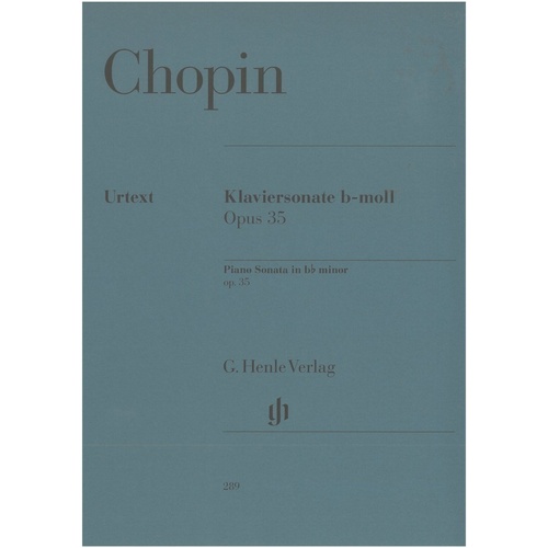 Chopin Piano Sonata Op. 35 B Flat Minor Urtext Edition