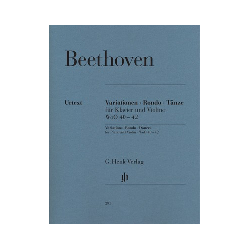 Variations Rondo Dances for Violin and Piano Sheet Music