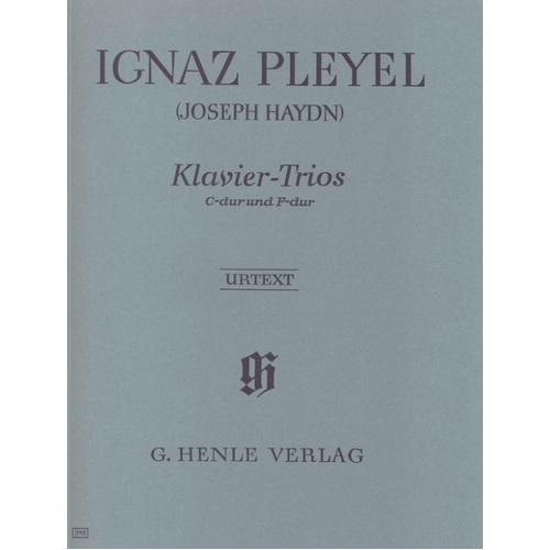 Piano Trios Previously Attributed Haydn (Set Of Parts) Book