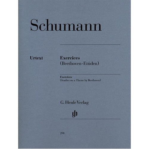 Studies Form of Free Variations on Beethoven Theme for Piano Solo by Robert Schumann, 27 Pages, Published by G. Henle Verlag
