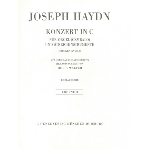 Haydn - Organ Concerto Hob.XVIII:10 - Cello Sheet Music for Ensemble