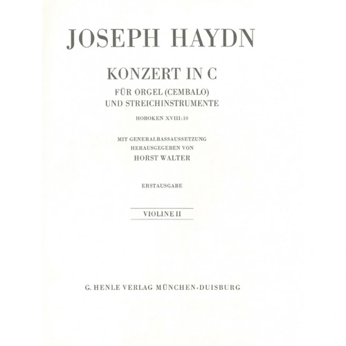 Haydn - Organ Concerto Hob.XVIII:10 - Cello Sheet Music