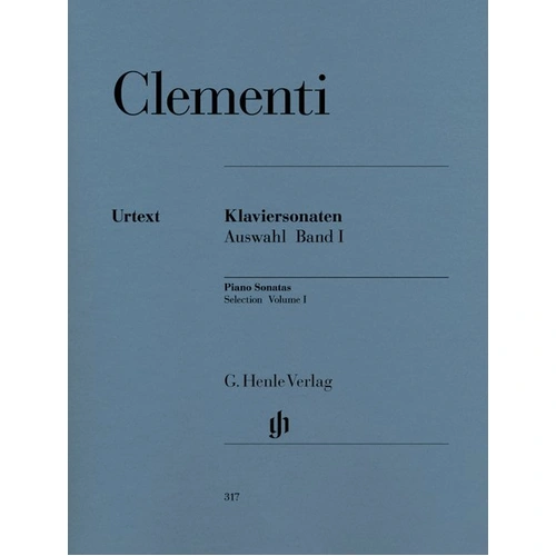Clementi Selected Piano Sonatas Volume 1 Urtext Edition by G. Henle Verlag
