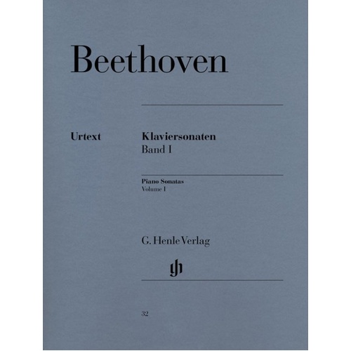 Beethoven Piano Sonatas Volume 1 Urtext Edition by G. Henle Verlag, 288 Pages, Piano Solo