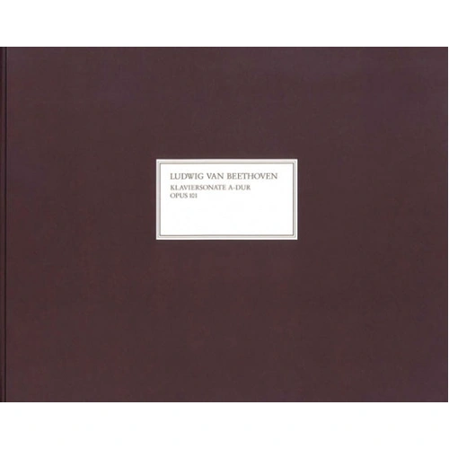 Piano Sonata No 28 in A Major Facsimile Bound Edition - Beethoven - Henle