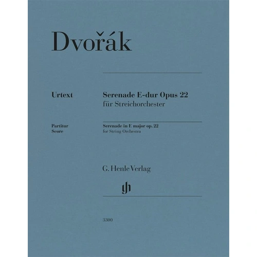 Dvorak Serenade in E Major Op. 22 Full Score for String Orchestra - G. Henle Verlag, 70 Pages
