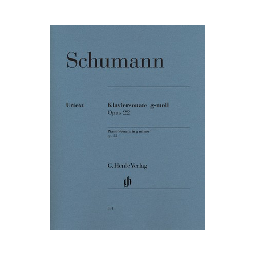 Piano Sonata in G Minor Op. 22 Urtext Edition by Schumann, Edited by Ernst Herttrich