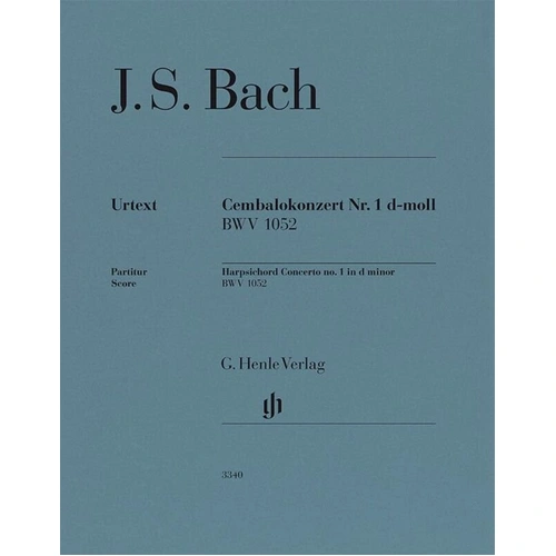 Bach - Harpsichord Concerto No. 1 D Minor BWV 1052 Full Score by G. Henle Verlag, 60 Pages