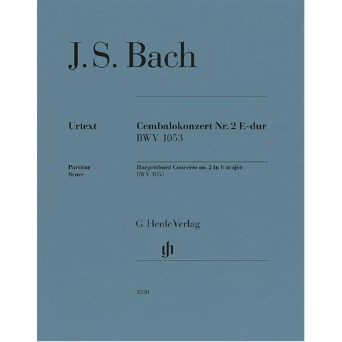 Bach - Harpsichord Concerto No 2 E Major BWV 1053 Full Score by G. Henle Verlag, 54 Pages