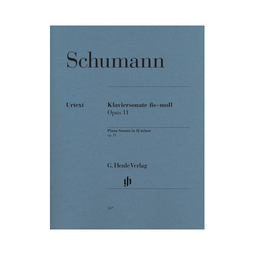 Piano Sonata in F Sharp Minor Op 11 by Schumann - Piano Sheet Music