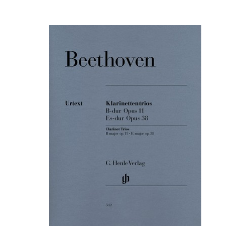 Beethoven - Trios Op. 11 in Bb Major & Op. 38 in Eb Major - Clarinet/Violin/Cello/Piano Trio Parts Henle HN342